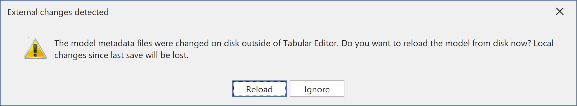 Prompt shown when Tabular Editor detects that both copies where changed
