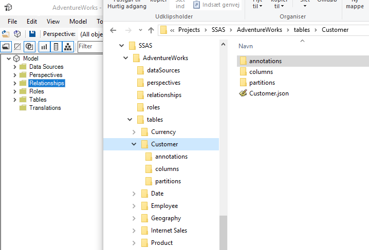 Folder serialization example