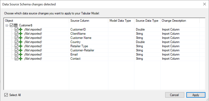 Refresh Metadata Excel
