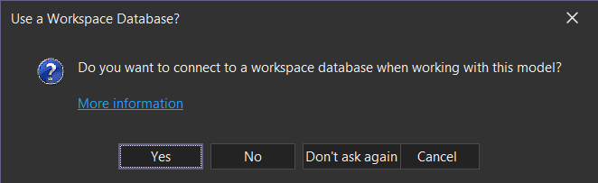 Connect To Workspace database