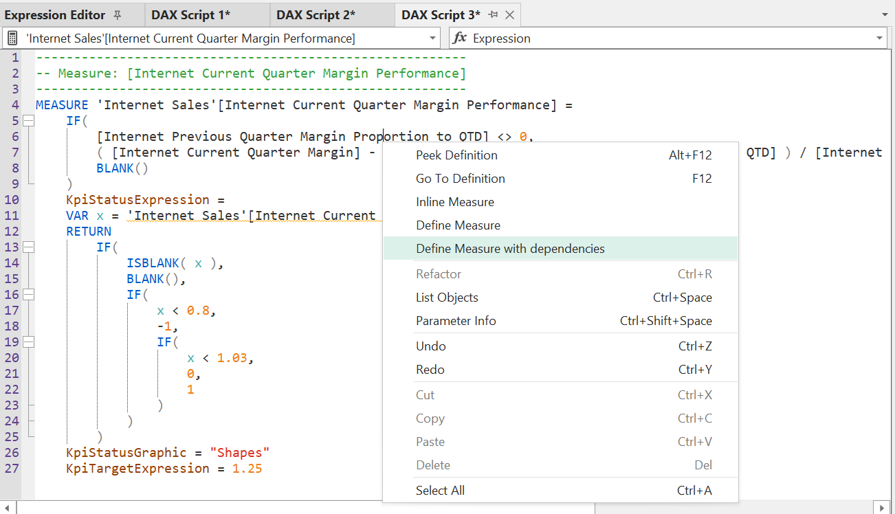 tabular editor advanced scripting